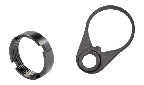 White Label Armory WLA-BUF-7007-01 Quick Detach End Plate Kit Black Aluminum/Steel AR-15