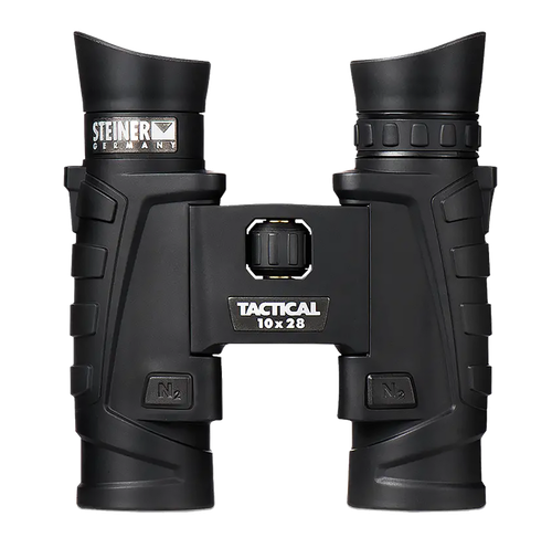 Steiner 2004 T1028 Tactical 10x28mm Roof Prism, Fast-Close Focus, Black Makrolon w/Rubber Armor