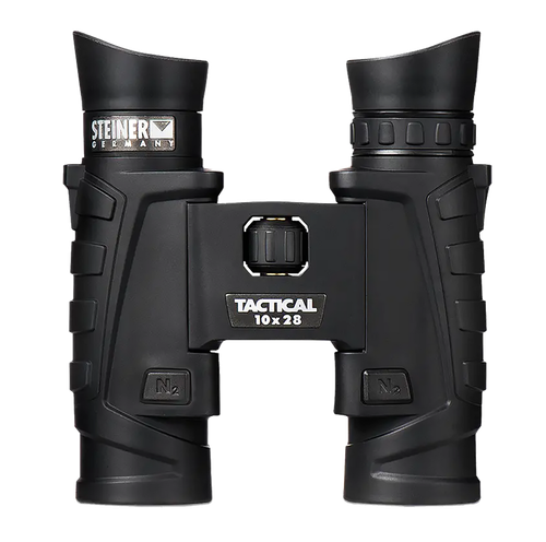 Steiner 2004 T1028 Tactical 10x28mm Roof Prism, Fast-Close Focus, Black Makrolon w/Rubber Armor