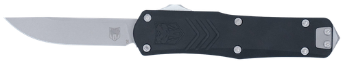 CobraTec Knives SBLKFSXGEN3DNS FS-X Gen III Small 2.75" OTF Drop Point Plain Stonewashed D2 Steel Blade, 3.88" Aluminum Handle