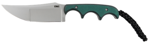 CRKT 2394 Minimalist Katana 3.56" Fixed Plain Bead Blasted 8Cr13MoV SS Blade/ Green Resin Infused Fiber Handle Includes Lanyard