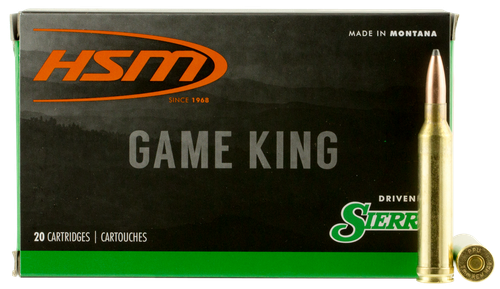 HSM 7MMMAG23N Game King  7mm Rem Mag 175 gr Sierra GameKing Spitzer Boat Tail 20 Per Box/ 20 Case