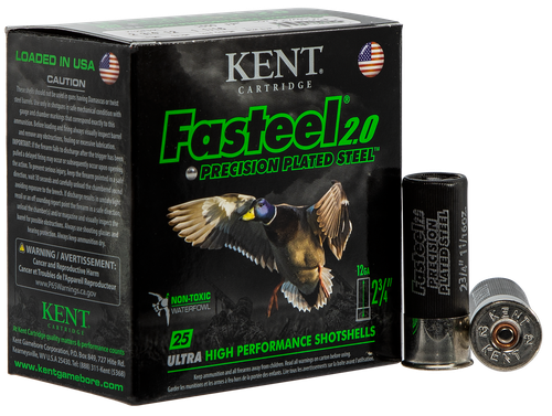 Kent Cartridge K122FS303 Fasteel 2.0  12 Gauge 2.75" 1 1/16 oz 3 Shot 25 Per Box/ 10 Case