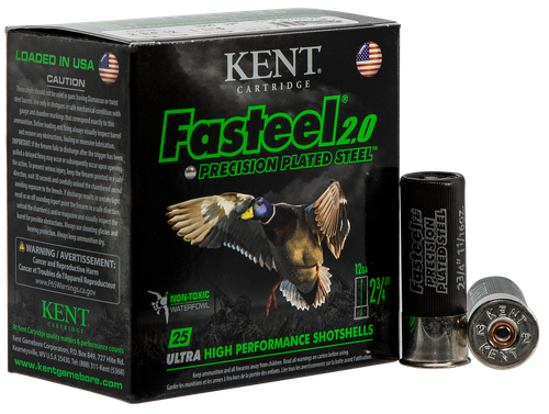 Kent Cartridge K122FS303 Fasteel 2.0  12 Gauge 2.75" 1 1/16 oz 3 Shot 25 Per Box/ 10 Case