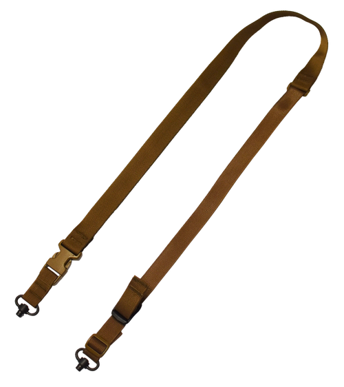 Tacshield T6040CY Tactical Sling Coyote Tan Webbing Two-Point/Fast Adjust Rifle/Shotgun