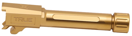 True Precision Inc TPP365BXTG Sig P365  9mm 3.10" Threaded Gold TiN Stainless Steel, Fits Sig P365/P365 SAS/P365X