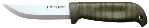 Cold Steel CS-20NPK Finn Hawk 4" Fixed Plain Cryo 4116 SS Blade/OD Green TPR Handle