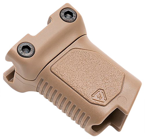 Strike Industries ARCMAGRAILSFDE Angled Vertical Grip Short Flat Dark Earth Polymer with Cable Management Storage for Picatinny Rail