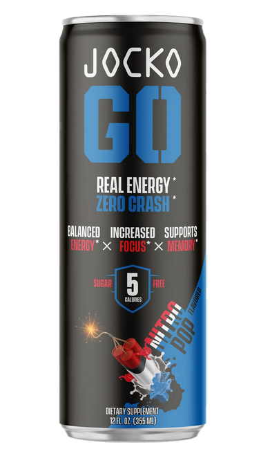 Jocko Fuel 29777 Nitro Pop Energy Drinks 12oz 12Pack