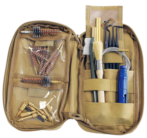 Birchwood Casey 41651 Range Cleaning Kit Handgun/Rifle 29 Pieces Tan