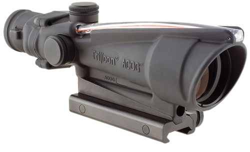 Trijicon 100153 ACOG  Black Hardcoat Anodized 3.5x35mm Illuminated Red Horseshoe .223/5.56 BDC Reticle