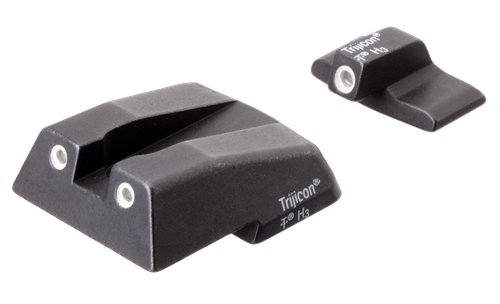 Trijicon 600282 Bright & Tough Night Sights  Green/Tritium White Outline Front Sight-Green/Tritium White Outline Rear Sight H&K .45C/P30/VP9