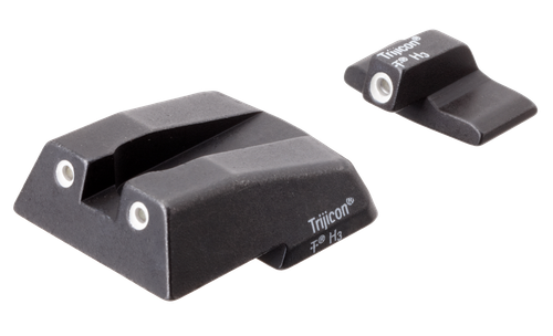 Trijicon 600282 Bright & Tough Night Sights  Green/Tritium White Outline Front Sight-Green/Tritium White Outline Rear Sight H&K .45C/P30/VP9