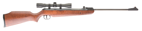 Umarex 2244001 Air Hawk Combo Spring Piston 177 Pellet 1rd Blued Rec/Barrel Dark Hardwood Stock Includes 4x32mm Scope