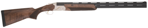 TriStar 33142 Trinity II LT Full Size 16 Gauge Break Open 2.75" 2rd 28" Black Over/Under Vent Rib Barrel, Engraved Silver Aluminum Receiver, Fixed Turkish Walnut Stock, Right Hand