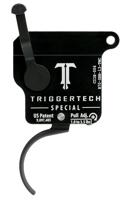 TriggerTech R70SBB13TNC Special Without Bolt Release Single-Stage Traditional Curved Trigger with 1-3.50 lbs Draw Weight for Remington 700 Right