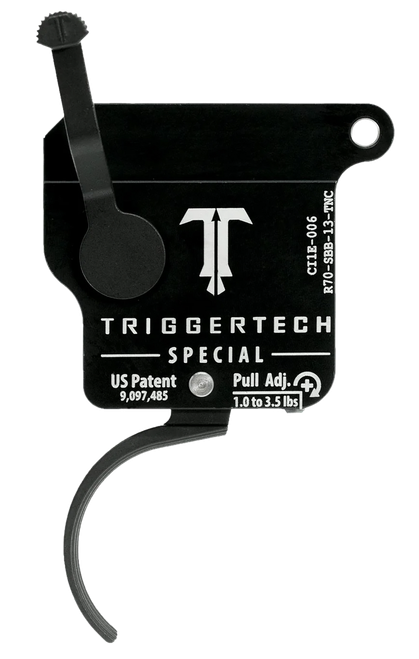 TriggerTech R70SBB13TNC Special Without Bolt Release Single-Stage Traditional Curved Trigger with 1-3.50 lbs Draw Weight for Remington 700 Right