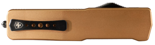 Templar Knife SAAB221 Premium LW  Small 3" OTF Tanto Plain Black Oxide Stonewashed Powdered D2 Steel Blade, 4.50" Bronze Anodized Aluminum Handle