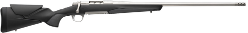Browning 036008299 X-Bolt 2 Hunter Full Size 6.8 Western 3+1 24" Stainless Steel Threaded Barrel, Drilled & Tapped Stainless Steel Receiver, Adj Vari-Tech Black Composite Stock w/Adjustable Comb & LOP