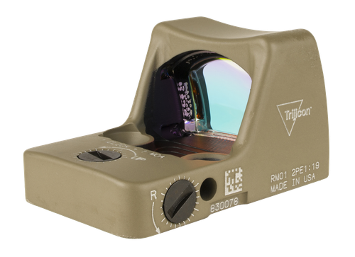 Trijicon 700624 RMR Type 2 Flat Dark Earth 1 X  0.89" x 0.67" 3.25 MOA Red Dot