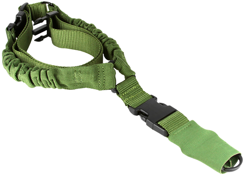 Aim Sports AOPS01G One Point  Green Elastic Webbing 26" OAL Bungee Rifle
