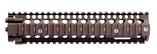 Daniel Defense 0100408020011 MK18 RIS II Handguard 9.55" 2-Piece, Free-Floating Style Made of 6061-T6 Aluminum with Flat Dark Earth Anodized Finish & Picatinny Rail for AR-15