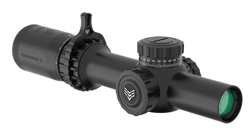Swampfox Optics THK14241RB Tomahawk II  Black 1-4x24mm 30mm Tube BDC Red Reticle