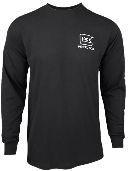 Glock AP96100 Perfection Long Sleeve Tee Black Pre-Shrunk Cotton Long Sleeve Large