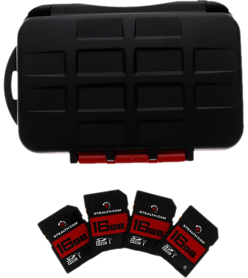 Stealth Cam STCMCSC16GB4PK Memory Card Storage Case
