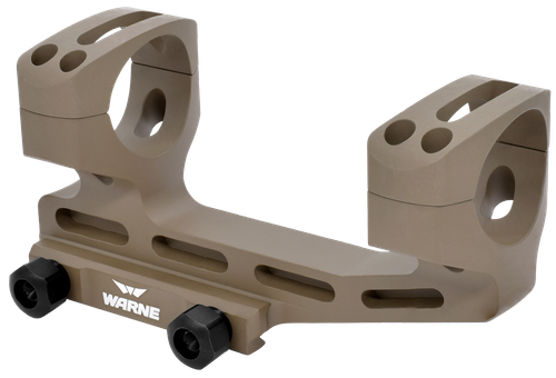 Warne LRSKEL1DE Skeletonized Scope Mount/Ring Combo Extended Dark Earth Aluminum 1" Tube MSR 20 MOA