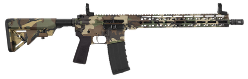 Hi-Point HP15R-556M81 HP 15R 5.56 NATO 30+1 16" Black Threaded Barrel, M81 Woodland Camo Aluminum Receiver w/Picatinny Rail, M-LOK Handguard, B5 Bravo Polymer Stock, Black B5 P Type 23 Grip