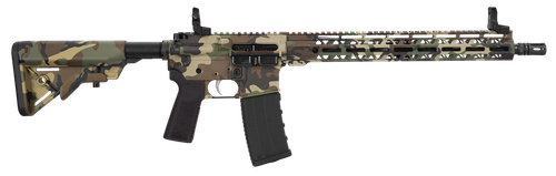 Hi-Point HP15R-556M81 HP 15R 5.56 NATO 30+1 16" Black Threaded Barrel, M81 Woodland Camo Aluminum Receiver w/Picatinny Rail, M-LOK Handguard, B5 Bravo Polymer Stock, Black B5 P Type 23 Grip