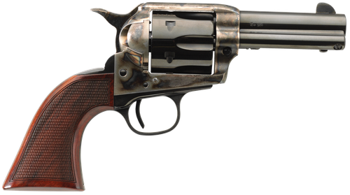Taylors & Company 4201DE Runnin Iron Deluxe 45 Colt (LC) 6rd 3.50" Blued Cylinder & Barrel Color Case Hardened Steel Frame Checkered Walnut Grip (Taylor Tuned)