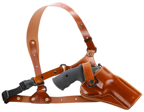Galco GA194 Great Alaskan  Size Fits Chest Up To 54" Tan Leather Shoulder/Torso Strap Fits Ruger RedHawk Fits Ruger GP100 Right Hand