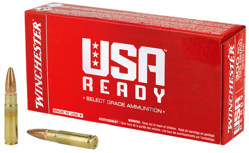 Winchester Ammo WBR68115   6.8mmRemSPC 115gr Full Metal Jacket 100 Per Box/10 Case