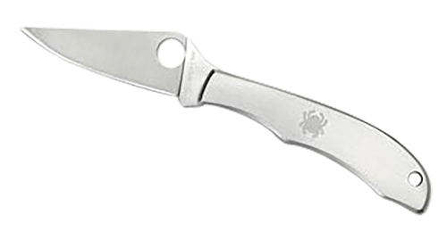 Spyderco C137P Honeybee  1.63" Folding Plain Satin 3Cr13MoV SS Blade/ Satin Stainless Steel Handle