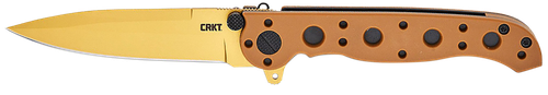 CRKT M16-01DZ M16-10DZ  EDC 3.03" Folding Plain Desert Tan D2 Steel Blade, Desert Tan GRN Handle