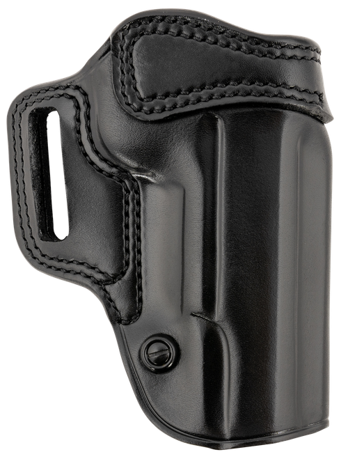 Galco AV212RB Avenger  OWB Black Leather Fits 1911 5" Belt Slide, Right Hand
