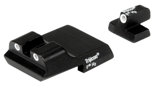 Trijicon 600437 Bright & Tough Night Sights  Green/Tritium White Outline Front Sight-Green/Tritium White Outline Rear Sight Smith & Wesson 1911