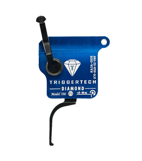 TriggerTech R70SAB02TNF Diamond  Black Flat Straight Fits Remington 700 Right Hand