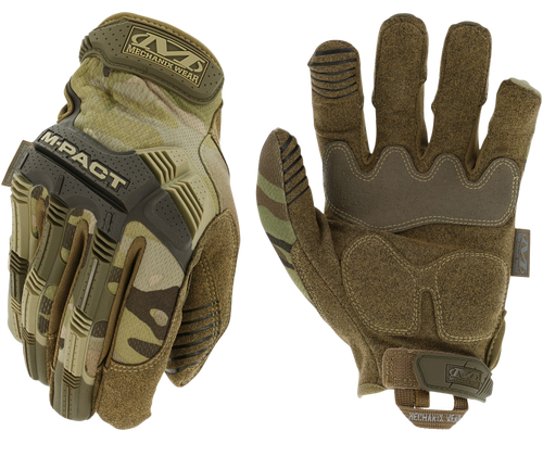 Mechanix Wear MPT78009 M-Pact  Multi-Cam Synthetic Leather Medium TPR Closure