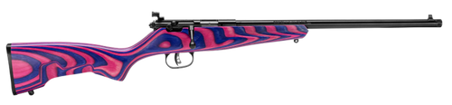 Savage Arms 13797 Rascal  Youth 22 LR 1rd 16.12" Matte Blued Barrel, Matte Blued Carbon Steel Receiver, Boyd's Minimalist Pink & Purple Hybrid Laminate Stock, Right Hand
