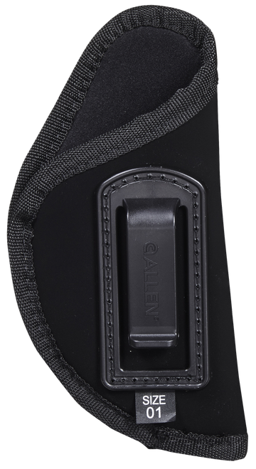 Allen 44601 Inside-The-Pant Conceal Carry Holster Size 01 IWB Black Ultrasuede Fabric, Fits Medium Frame Autos, Belt Clip Mount, Right Hand