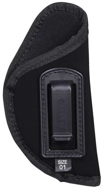 Allen 44601 Inside-The-Pant Conceal Carry Holster Size 01 IWB Black Ultrasuede Fabric, Fits Medium Frame Autos, Belt Clip Mount, Right Hand