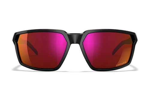 Wiley X AC6SRA06 Sierra  M/L Red Mirror Lens Polycarbonate Gloss Black Frame