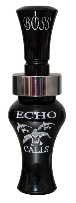 Echo Calls 80002 Boss  Open Call Single Reed Mallard Sounds Attracts Ducks Black Acrylic