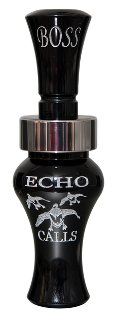 Echo Calls 80002 Boss  Open Call Single Reed Mallard Sounds Attracts Ducks Black Acrylic