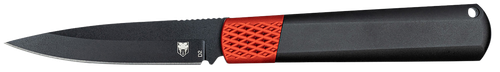 CobraTec Knives CTGHRBRB Gideon Hidden Release 3" OTF Plain Black D2 Steel Blade, 4.25" Black/Red Aluminum Handle
