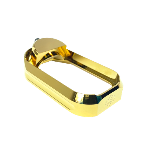 Cross Armory CRGFMWGD Flared Magwell  Compatible w/Glock Gen1-3 Gold Anodized Aluminum
