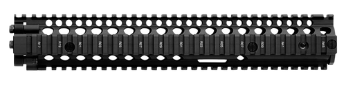 Daniel Defense 0100408001006 M4A1 RIS II Handguard 12.25" 2-Piece, Free-Floating Style Made of 6061-T6 Aluminum with Black Anodized Finish & Picatinny Rail for AR-15